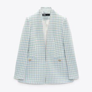 Zara Houndstooth Blazer